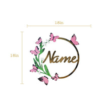 Load image into Gallery viewer, Butterfly Hand Painted Wall Decor with Custom Name
