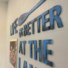 Load image into Gallery viewer, Life is Better on the Lake with Custom Photo Wall Art