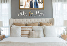 Load image into Gallery viewer, Mr & Mrs  Hand Painted Wall Decor