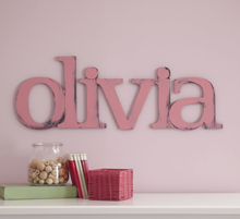 Load image into Gallery viewer, Hand Painted Custom Name Wall Decor