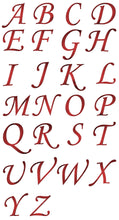 Load image into Gallery viewer, red letters