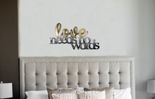 Load image into Gallery viewer, love needs no words wall decor