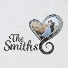 Load image into Gallery viewer, Wedding Heart Wall Decor with Custom Name and Photo
