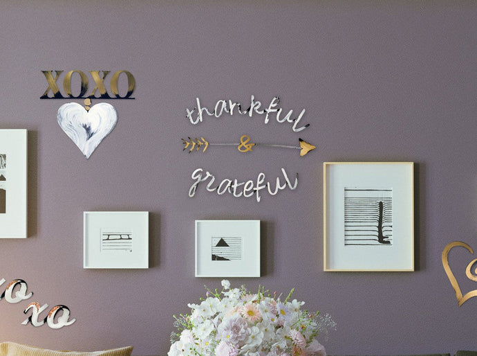 thankful and grateful wall decor