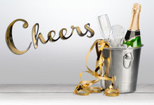 Load image into Gallery viewer, Hand Painted Script Cheers Wall Decor
