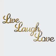 Load image into Gallery viewer, Bronze with Gold Leaf wall words
