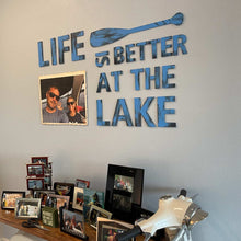 Load image into Gallery viewer, Life is Better on the Lake with Custom Photo Wall Art
