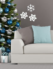 Load image into Gallery viewer, snowflakes on wall
