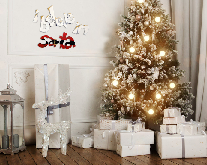 believe in santa wall decor