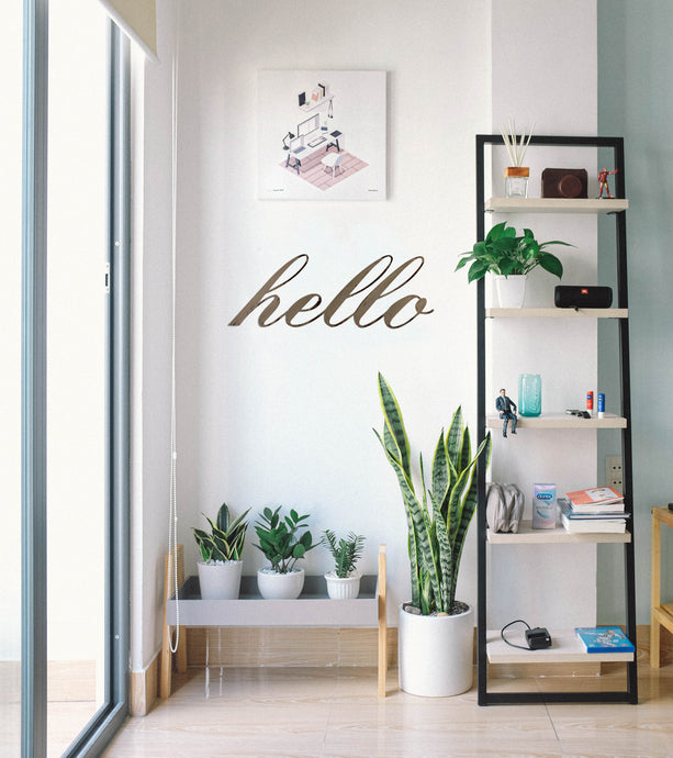 hello wall decor