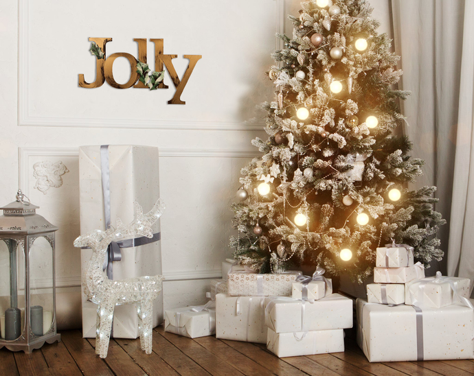 jolly festive wall decor