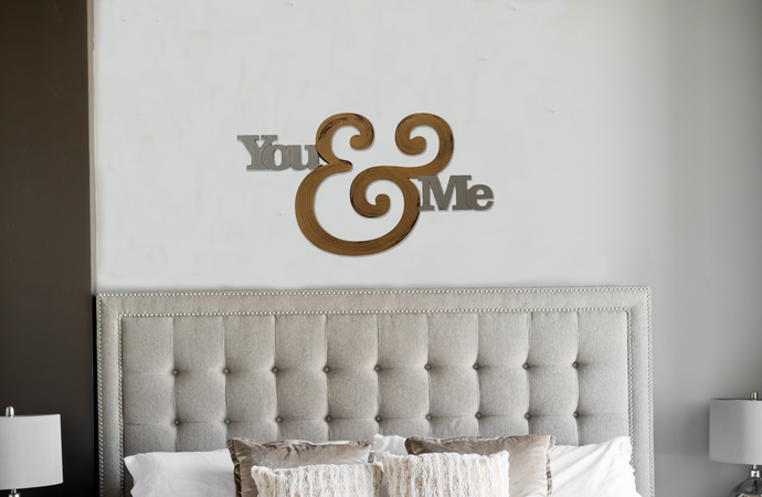 you and me wall decor